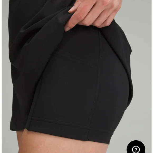 lululemon Align™ Short-Sleeve Dress with built in shorts in the color black - Picture 3 of 6